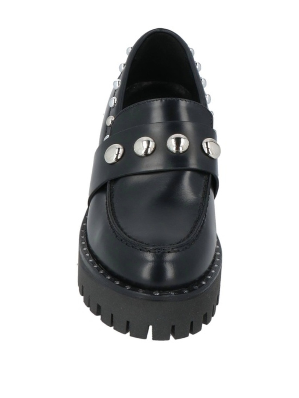RADLEY LONDON Black Leather Studded Platform Loafer